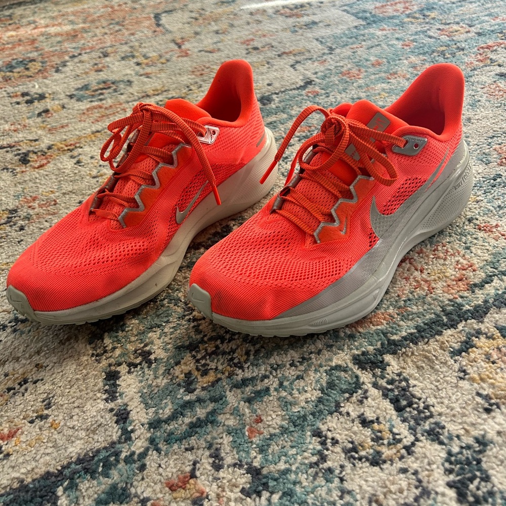 Nike Bright Orange Pegasus 41 running shoes